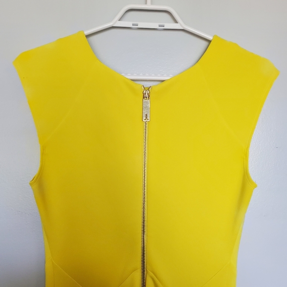 Ted Baker London Sew In Love Neon Yellow Dress 💛 Size 1 - Picture 10 of 14